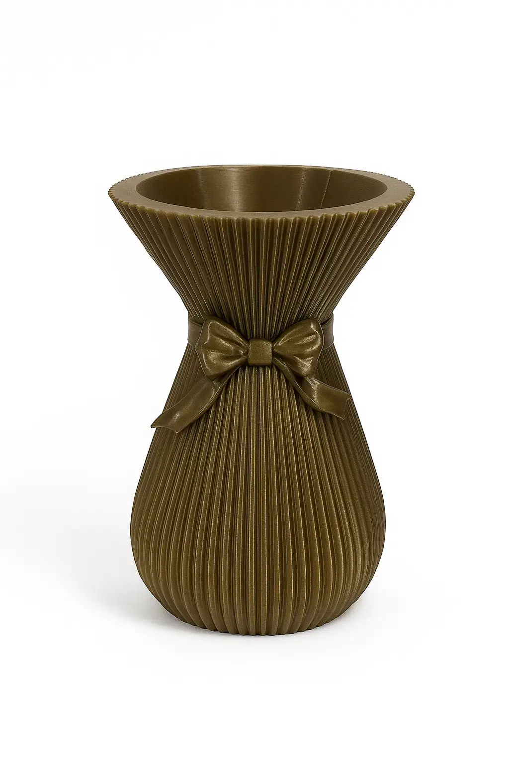 Masnis Dekor Váza – Pezsgő Arany, 3D Nyomtatott Design