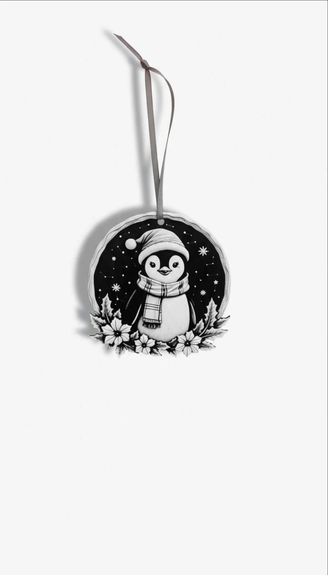 Téli Pingvines Karácsonyfadísz – Meghitt, mesés ünnepi hangulat