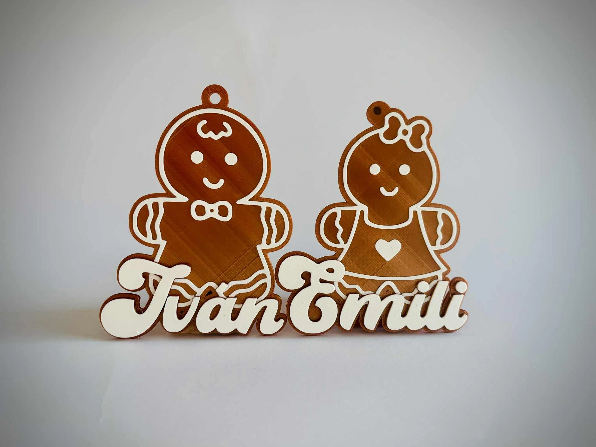 Egyedi névre szóló mézeskalács karácsonyfadíszek – személyre szabott ünnepi varázs!