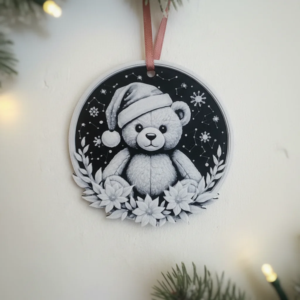 Téli Macis Karácsonyfadísz – a szezon legédesebb dekorációja!