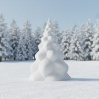 Havas fenyő lámpás – 3D nyomtatott adventi dekoráció