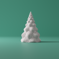 Havas fenyő lámpás – 3D nyomtatott adventi dekoráció