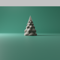 Havas fenyő lámpás – 3D nyomtatott adventi dekoráció