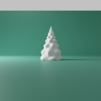 Havas fenyő lámpás – 3D nyomtatott adventi dekoráció