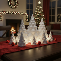 Havas fenyő lámpás – 3D nyomtatott adventi dekoráció