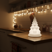 Havas fenyő lámpás – 3D nyomtatott adventi dekoráció