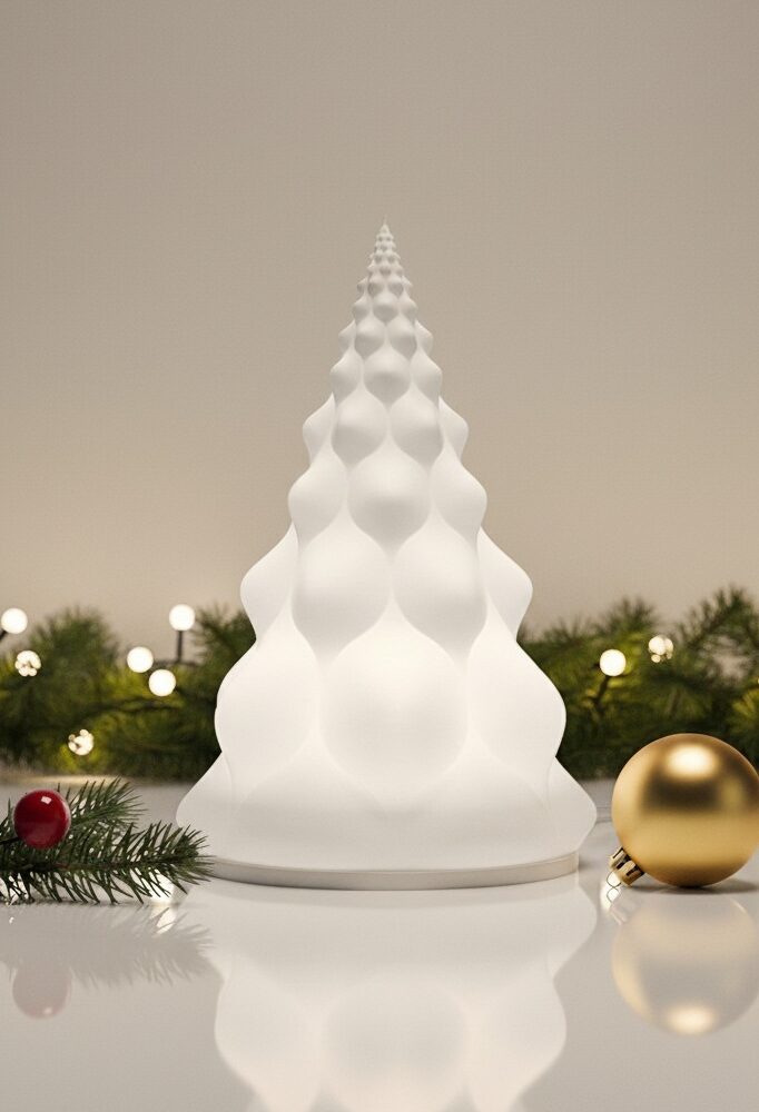 Havas fenyő lámpás – 3D nyomtatott adventi dekoráció