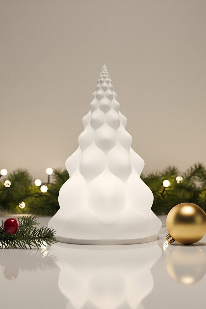 Havas fenyő lámpás – 3D nyomtatott adventi dekoráció