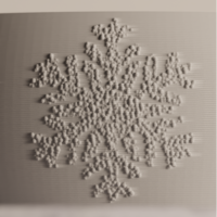 Hópelyhes adventi tál – 3D nyomtatott adventi dekoráció
