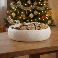 Hópelyhes adventi tál – 3D nyomtatott adventi dekoráció