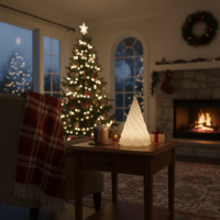 Pikkelyes fenyő lámpás – 3D nyomtatott adventi dekoráció