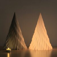 Pliszé fenyő lámpás – 3D nyomtatott adventi dekoráció