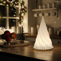Pliszé fenyő lámpás – 3D nyomtatott adventi dekoráció