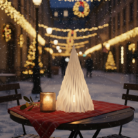 Pliszé fenyő lámpás – 3D nyomtatott adventi dekoráció