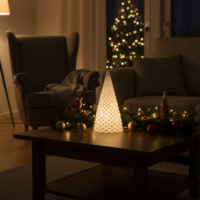 Rombuszmintás fenyő lámpás – 3D nyomtatott adventi dekoráció